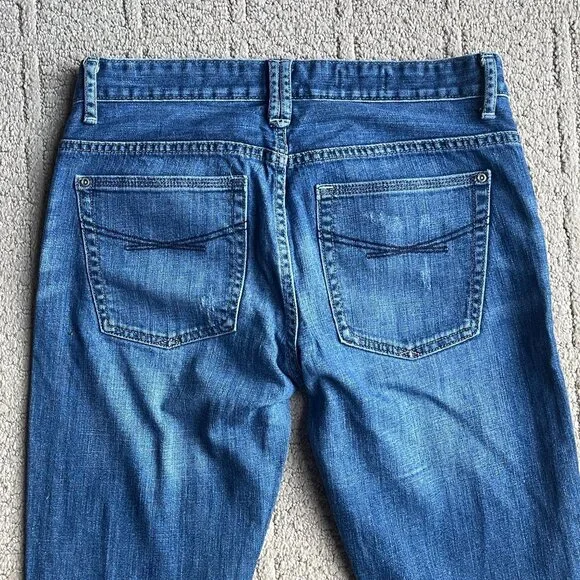 GAP 1969 Womens Slouchy Skinny Straight Blue Cotton Blend Denim Jeans Size 27 4 - Picture 7 of 7